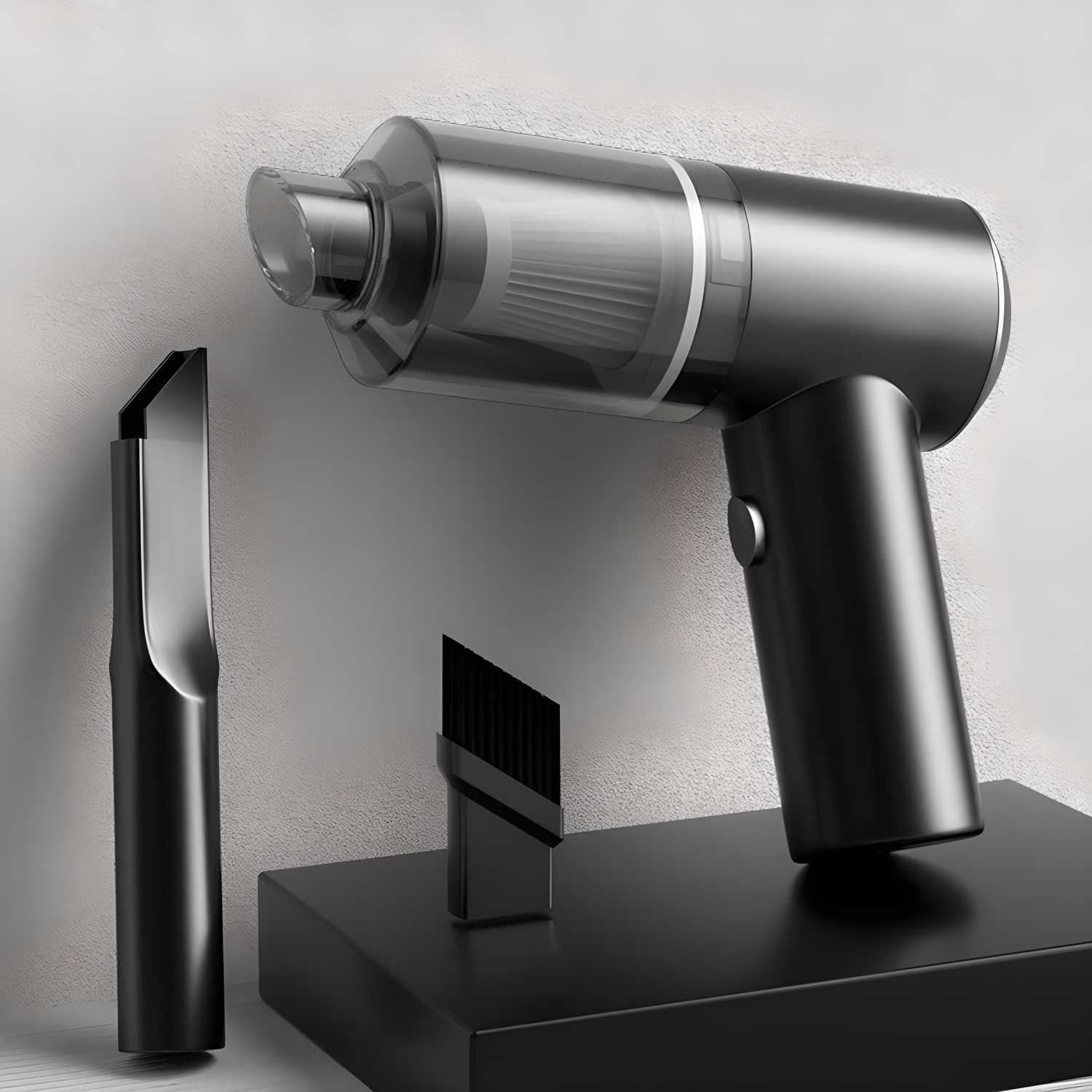 Portable Air Duster & Wireless Handheld Vacuum Cleaner