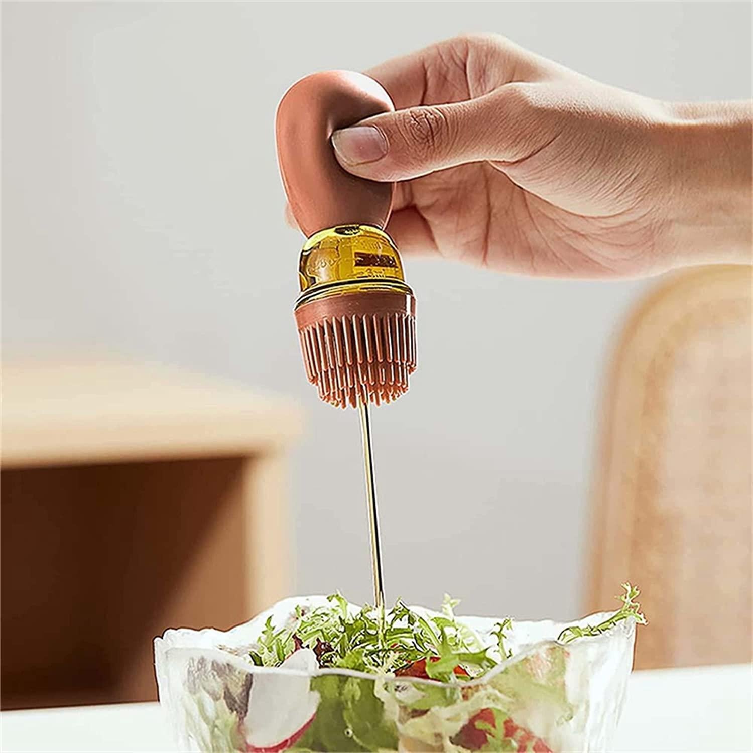 Oil Dispenser with Brush – Leak-Proof Cooking Oil Bottle
