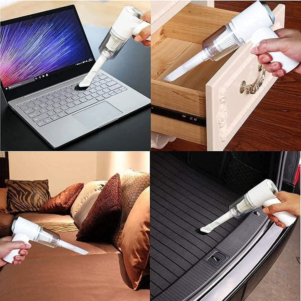 Portable Air Duster & Wireless Handheld Vacuum Cleaner