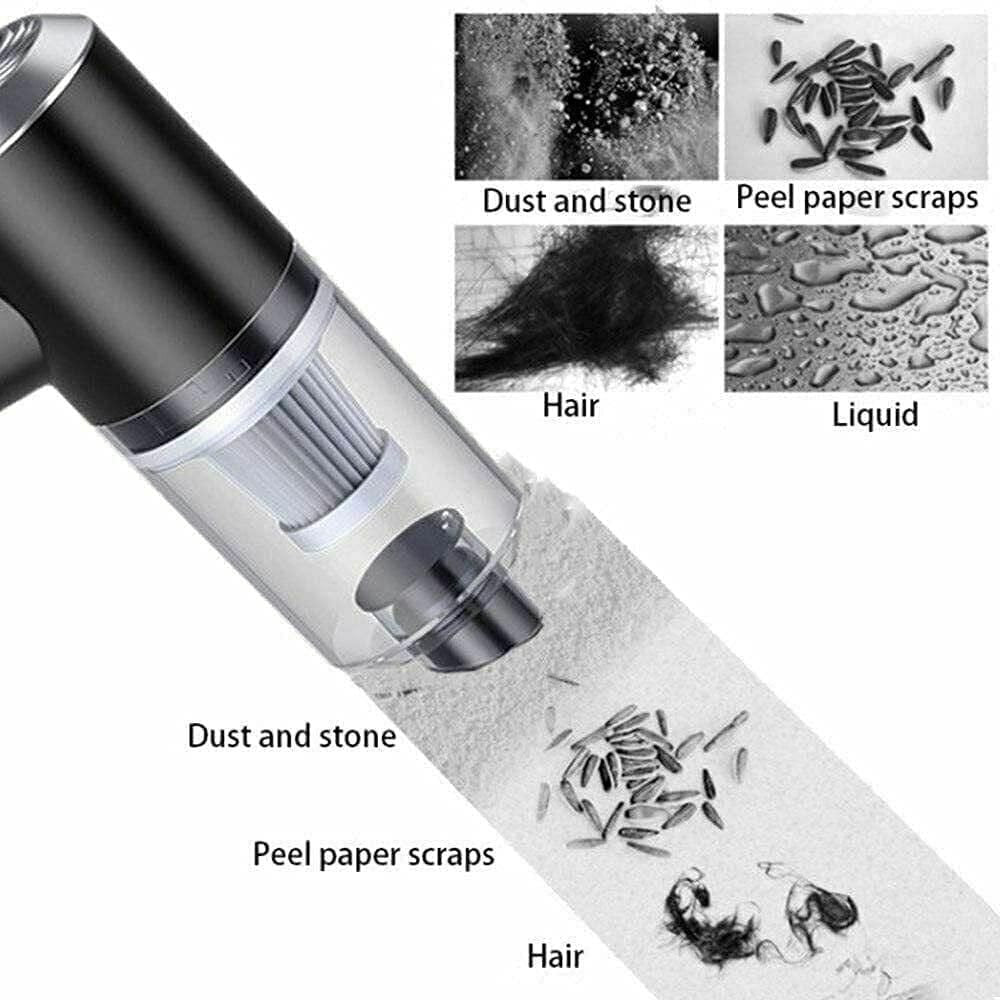 Portable Air Duster & Wireless Handheld Vacuum Cleaner